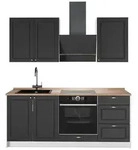 Vicco Singlek&uuml;che, Anthrazit, Wei&szlig;, Holzwerkstoff, Rechteckig, 190x206.8x60...