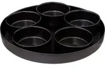 Secret de Gourmet Serviergeschirr, Schwarz, Glas, 34x5x34 cm, Tischkultur &...