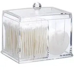 Relaxdays Aufbewahrungsbox, Transparent, Kunststoff, 15x13x11 cm,...