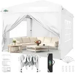 Faltpavillon, Wei&szlig;, Textil, 300x270x300 cm, Sonnenschutz & Sichtschutz,...