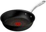 Tefal Bratpfanne Tefal Excellence+, Schwarz, Metall, kratzfest, Thermostat,