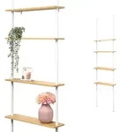 bremermann Teleskop-Eckregal,, Wei&szlig;, Metall, 70x290x18 cm, Badezimmer,