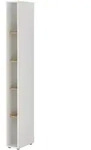 Lomado Regal, Wei&szlig;, Holzwerkstoff, 20x200x40 cm, Wohnzimmer, Regale,...
