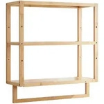 [en.casa] Badezimmerregal, Natur, Holz, 52x58.5x21 cm, Badezimmer,...