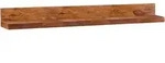 Kadima Design Wandregal, Braun, Holz, Echtholz,Sheesham, Rechteckig, 160x17x24 cm,