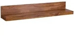 Kadima Design Wandregal, Braun, Holz, Echtholz,Sheesham, Rechteckig, 110x17x24 cm,