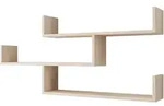 Mirjan24 Wandregal, Sonoma Eiche, Holzwerkstoff, Rechteckig, 119x55x18 cm,