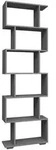 Mid.you Regal Palusa, Anthrazit, Kunststoff, 60x196x24 cm, stehend, Wohnzimmer,