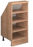 Vicco Dachschr&auml;genschrank, Eiche, Eiche, Holzwerkstoff, 4 F&auml;cher, Rechteckig,