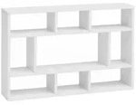 Kadima Design Wandregal, Wei&szlig;, Holzwerkstoff, Rechteckig, 75x51x16 cm, Wohnzimmer,
