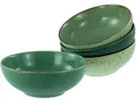 Creatable Sch&uuml;sselset Nature Collection, Gr&uuml;n, Keramik, 4-teilig, rund, Essen &