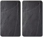 Kesper Herdabdeckplatte, Schwarz, Glas, 2-teilig, 30x0.80x52 cm, K&uuml;chen,