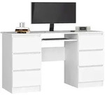 Raumhirsch Furniture Schreibtisch, Wei&szlig;, Holzwerkstoff, Rechteckig, 60x77x135...