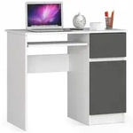 Raumhirsch Furniture Schreibtisch, Wei&szlig;, Grau, Holzwerkstoff, Rechteckig,...