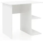 Kadima Design Schreibtisch, Wei&szlig;, Holzwerkstoff, Rechteckig,Rechteckig, Wange,