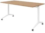 b&uuml;m&ouml; Seminartisch, Nussbaum, Wei&szlig;, Holzwerkstoff, Nachbildung,Nussbaum,