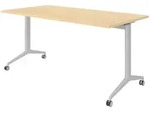 b&uuml;m&ouml; Seminartisch, Ahorn, Silber, Holzwerkstoff, Nachbildung,Ahorn,...