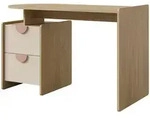 Mirjan24 Kinderschreibtisch, Eiche, Rosa, Holzwerkstoff, 2 Schubladen,...