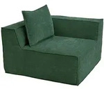 MCW Eckteil, Gr&uuml;n, Textil, 97x63x97 cm, Wohnzimmer, Sessel, Polstersessel