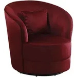 Atlantic home collection Cocktailsessel, Rot, Textil, 1-Sitzer, 84x84x85 cm,