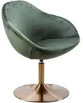 Kadima Design Loungesessel, Gr&uuml;n, Metall, S&auml;ule, 70x79x70 cm, Wohnzimmer, Sessel,