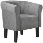 [en.casa] Sessel, Hellgrau, Textil, 70x70x58 cm, Wohnzimmer, Sessel,...