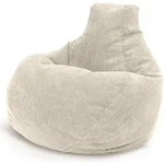 Green Bean Sitzsack, Beige, Textil, Oval, 80x90x90 cm, Wohnzimmer, Hocker,