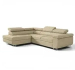 Fun M&ouml;bel Ecksofa, Creme, Textil, Ottomane links, 275x202 cm, Wohnzimmer, Sofas &