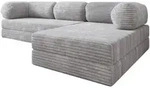 Masseno Ecksofa, Grau, Textil, 4-Sitzer, L-Form, 270x160 cm, Wohnzimmer, Sofas &