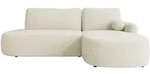 Mirjan24 Ecksofa, Natur, Kunststoff, 5-Sitzer, Ottomane rechts,L-Form, 274x174 cm,