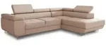 Sofnet Ecksofa, Rosa, Textil, 5-Sitzer, Ottomane rechts,Rechteckig, 273x203 cm,