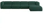 Altdecor Ecksofa, Dunkelgr&uuml;n, Kunststoff, 5-Sitzer, 409x179 cm, Wohnzimmer, Sofas &