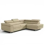 Fun M&ouml;bel Ecksofa, Creme, Textil, Ottomane rechts, 275x202 cm, Wohnzimmer, Sofas &