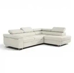 Fun M&ouml;bel Ecksofa, Beige, Textil, Ottomane rechts, 275x202 cm, Wohnzimmer, Sofas &