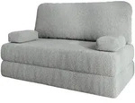 Masseno Bettsofa, Hellgrau, Textil, 2-Sitzer, 140x86x60 cm, Wohnzimmer, Sofas &