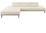 Altdecor Elektrisches, Greige, Textil, 4-Sitzer, L-Form, 316x205 cm, Wohnzimmer,