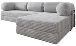 Masseno Ecksofa, Grau, Textil, 4-Sitzer, L-Form, 270x160 cm, Wohnzimmer, Sofas &