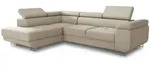 Sofnet Ecksofa, Beige, Textil, 5-Sitzer, Ottomane links,Rechteckig, 273x203 cm,