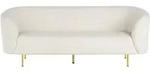 Beliani 3-Sitzer-Sofa, Wei&szlig;, Textil, 200x79x70 cm, Wohnzimmer, Sofas & Couches,
