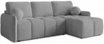 Sofnet Ecksofa, Grau, Kunststoff, 5-Sitzer, L-Form, 218x150 cm, Wohnzimmer, Sofas &