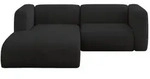 Altdecor Ecksofa, Anthrazit, Kunststoff, 2-Sitzer, 227x179 cm, Wohnzimmer, Sofas &