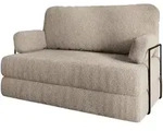 Masseno Bettsofa, Beige, Textil, 2-Sitzer, 140x86x60 cm, Wohnzimmer, Sofas &...