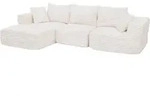 MCW Sofa-Garnitur, Wei&szlig;, Textil, 276x58x154 cm, Loungem&ouml;bel, Outdoorsofas