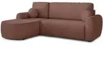 Sofnet Ecksofa, Rosa, Textil, 5-Sitzer, Ottomane links, L-Form,Rechteckig,...