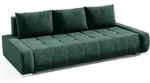 Beautysofa Schlafsofa, Dunkelgr&uuml;n, Textil, 3-Sitzer, 240x85x110 cm, Wohnzimmer,