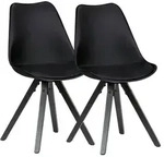 Kadima Design Esszimmerstuhl, Schwarz, Metall, Stativgestell, 49x87x52 cm, Esszimmer,