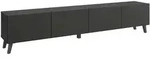 P & B Lowboard, Schwarz, Kunststoff, 190x40x32 cm, Fsc, stehend, Wohnzimmer,