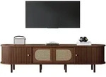 Okwish Tv-Lowboard, Braun, Holzwerkstoff, 180x40x40 cm, Wohnzimmer, Wohnw&auml;nde,