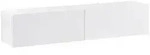 Beliani Tv-Schrank, Wei&szlig;, Holzwerkstoff, 140x30x32 cm, Wohnzimmer, Wohnw&auml;nde,
