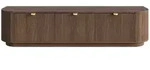 Selsey Tv-Lowboard, Dunkelbraun, Holzwerkstoff, 3 F&auml;cher, Rechteckig,